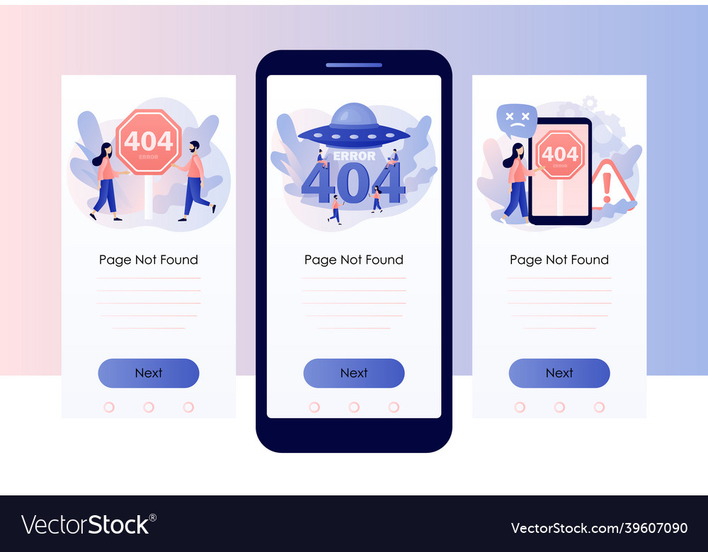 404 error page not found system updates vector image 404 error page not found system updates