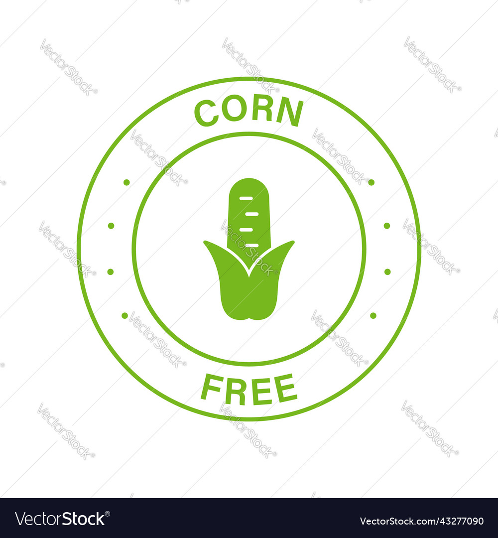 Corn free green circle stamp fructose