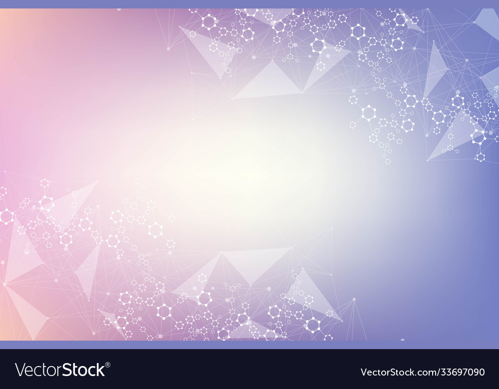 Geometric abstract background with connected line vector image Geometric abstract background with connected line