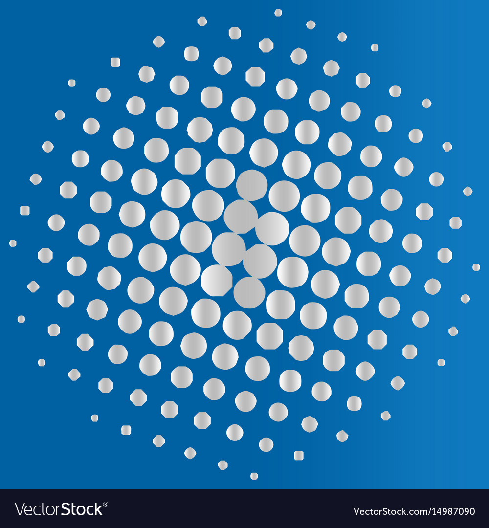 Halftone circles background dot pattern