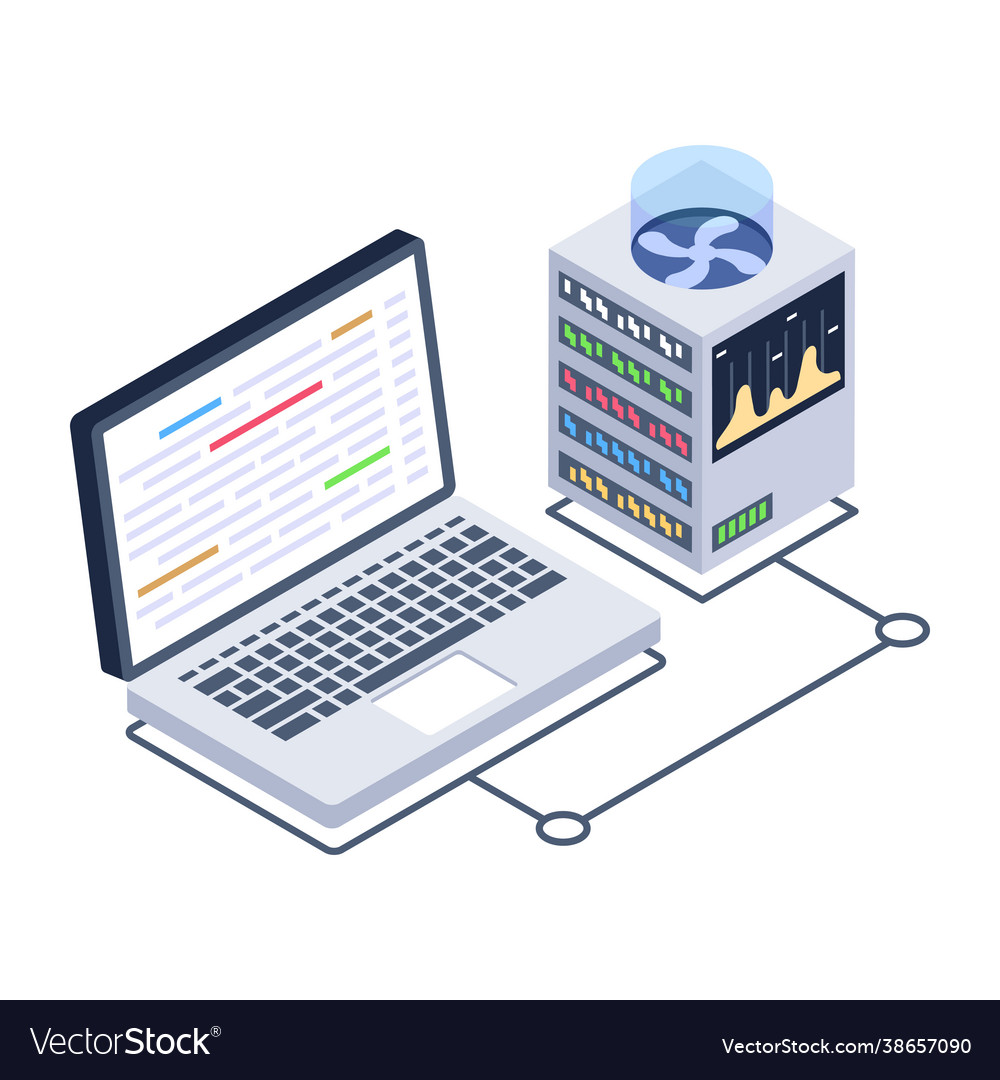 Online data server Royalty Free Vector Image - VectorStock