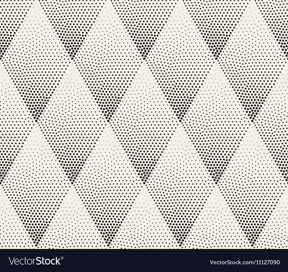 Seamless Black And White Stippling Halftone Vector Image