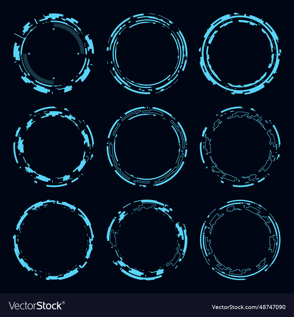 Set circle frame user interface element