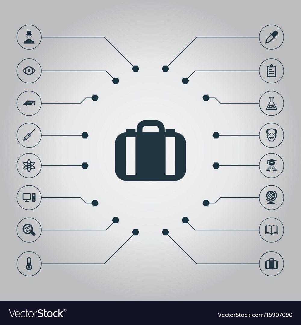 Set of simple knowledge icons