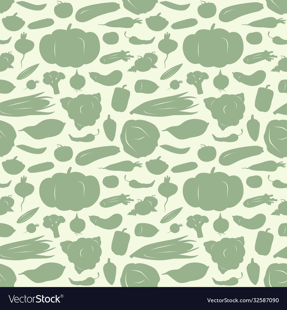 Stock vegetables seamless pattern Royalty Free Vector Image