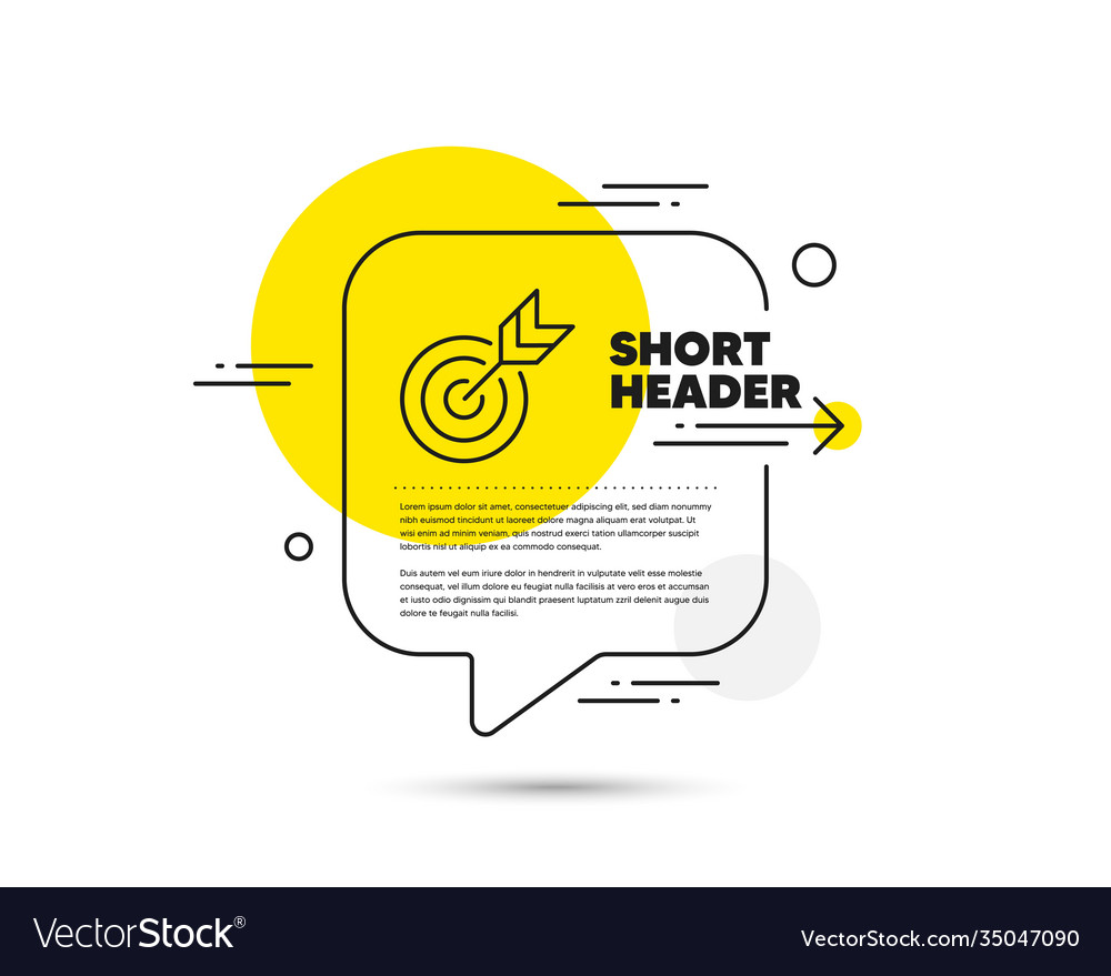 Target line icon targeting strategy vector image Target line icon targeting strategy