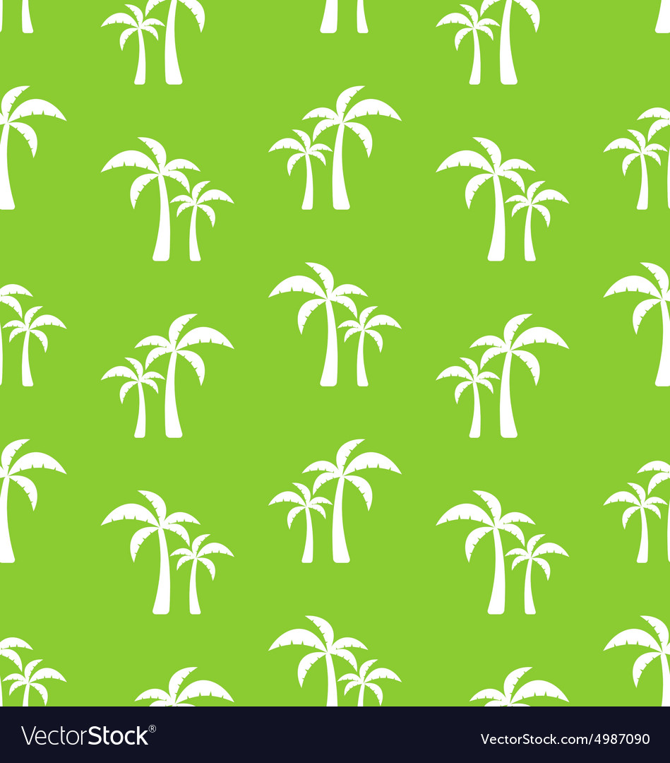 Tropical Palm Tree Seamless Pattern