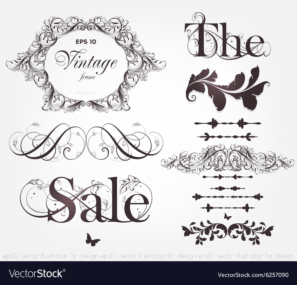 Vintage calligraphic design