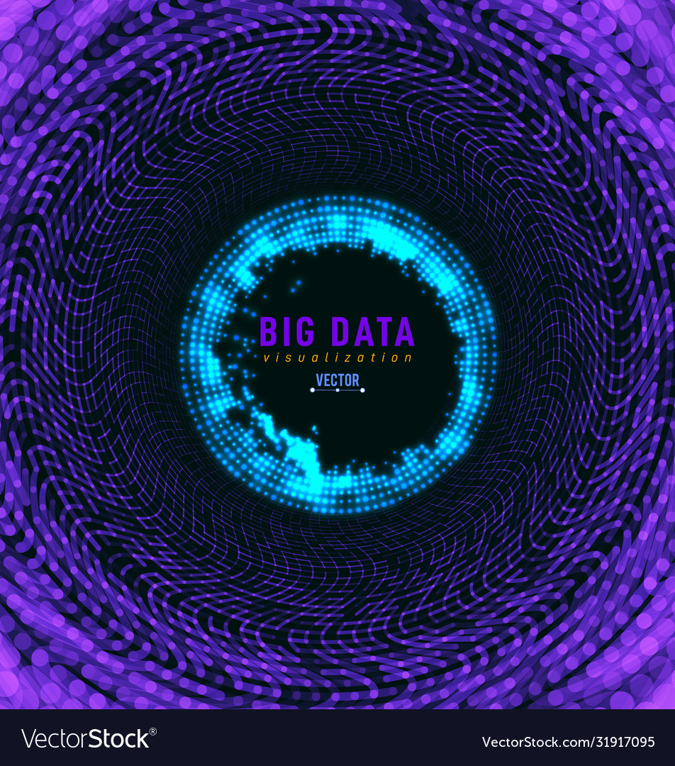 Abstract 3d big data visualization tangled