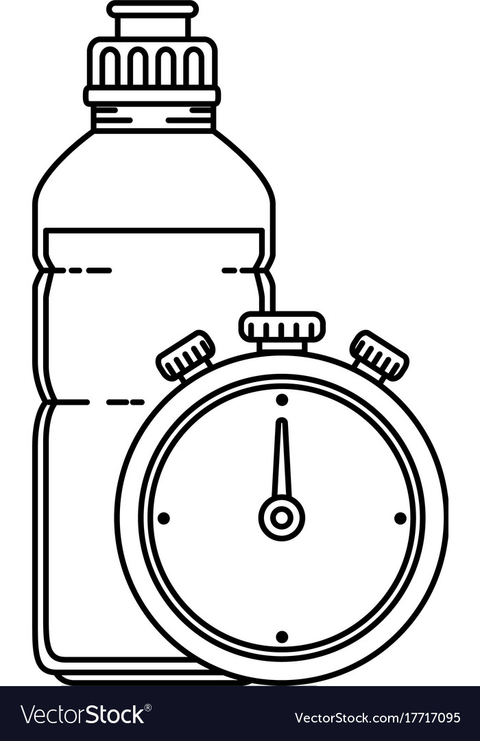 Chronometer timer with bottle