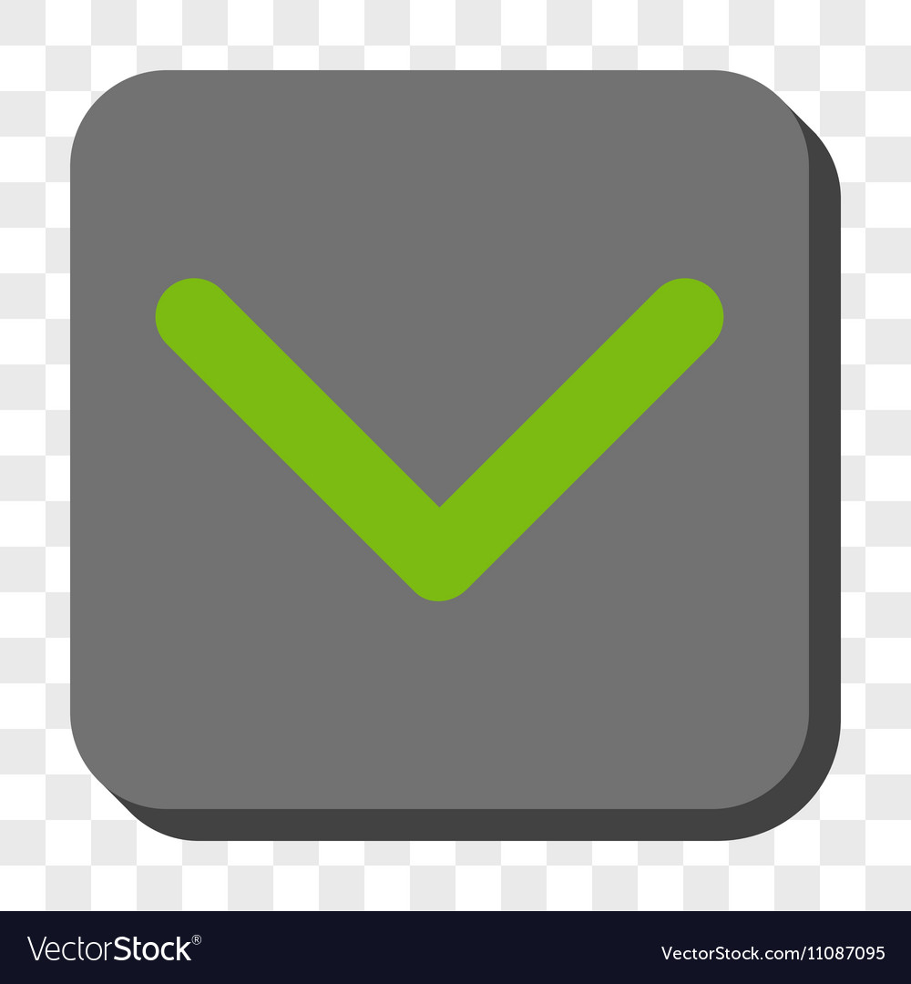 Direction down rounded square button