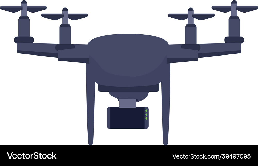 Drone flying device tech icon Royalty Free Vector Image