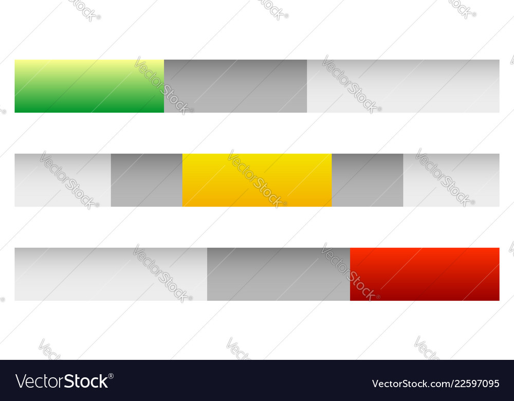Horizontal power switches buttons 3 state vector image Horizontal power switches buttons 3 state