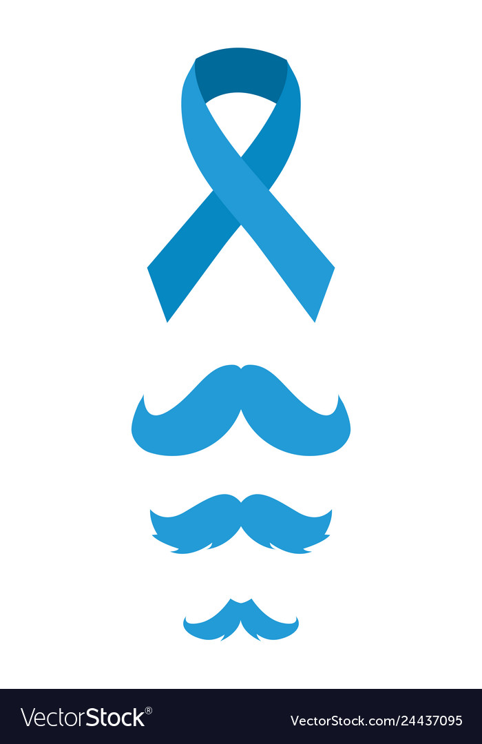 Movember Prostate Cancer Day Royalty Free Vector Image