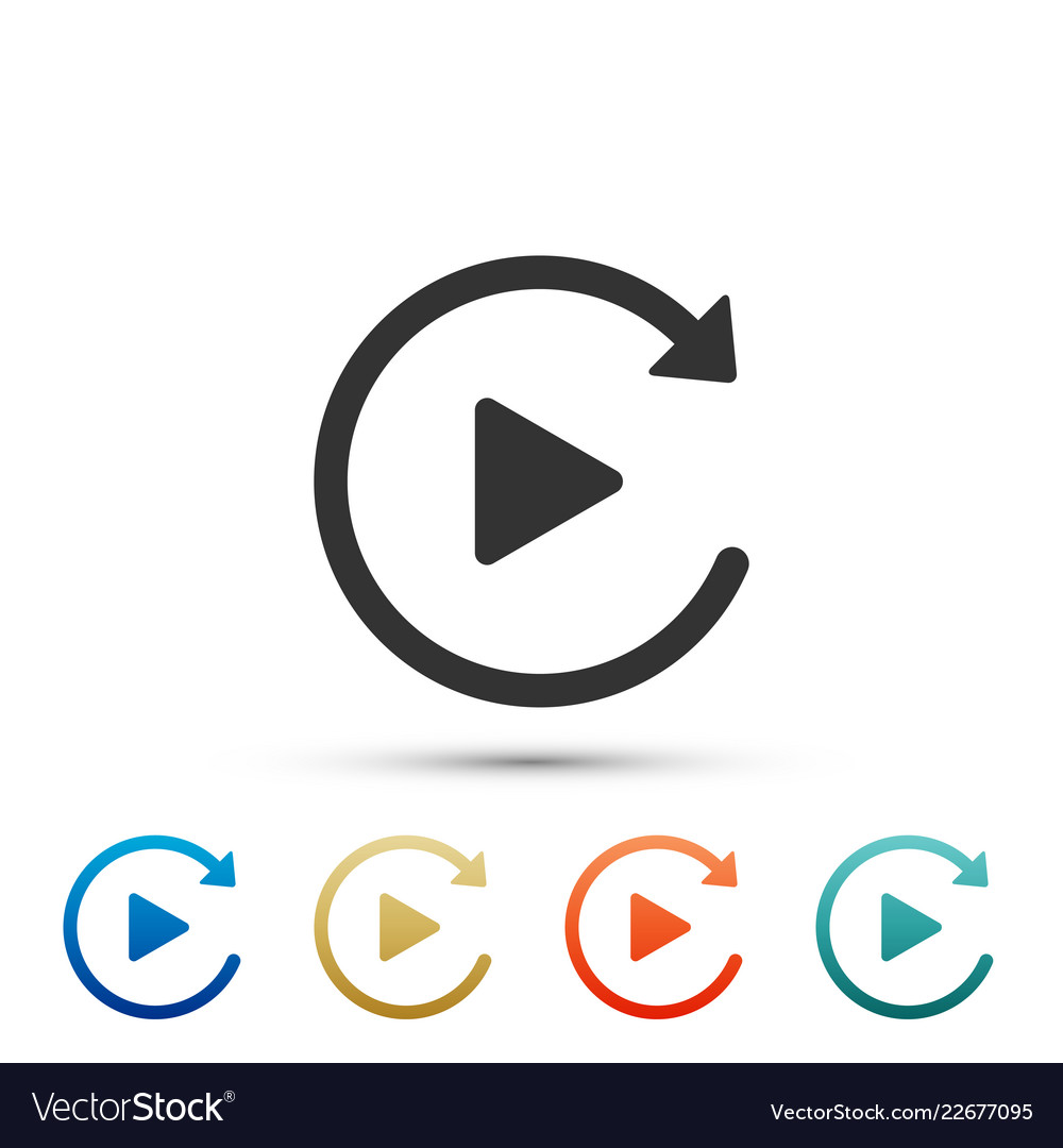 Play Button Icon - Replay Symbol