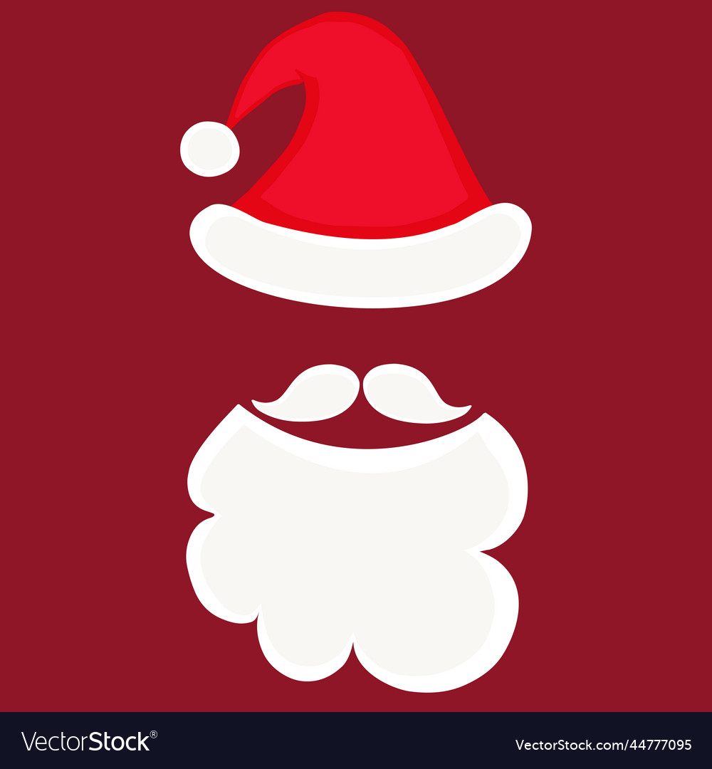 Santa claus style art hat with beard