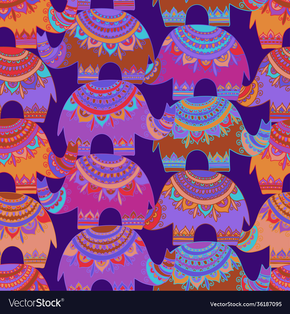 Seamless colorful pattern lined vector image Seamless colorful pattern lined