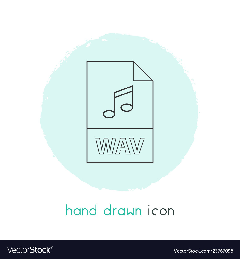 Wav file icon line element