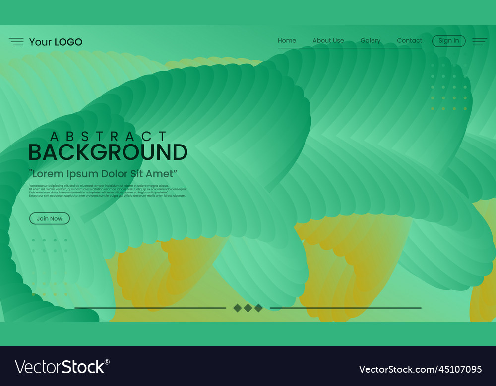 Website landing page fluid background image vector image Website landing page fluid background image