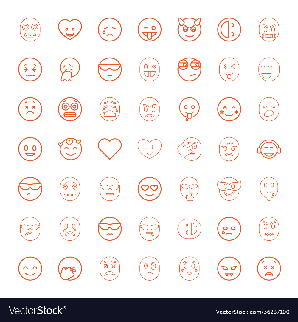 49 emotion icons