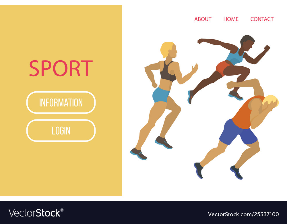 Athlete sport banner