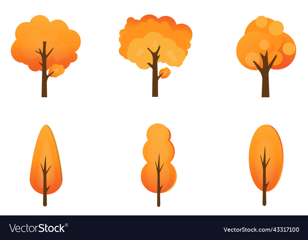 Autumn design element vector image Autumn design element