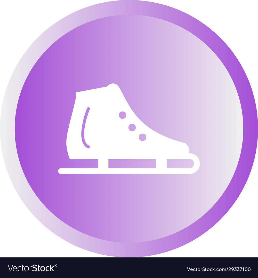 Beautiful skating shoe glyph icon