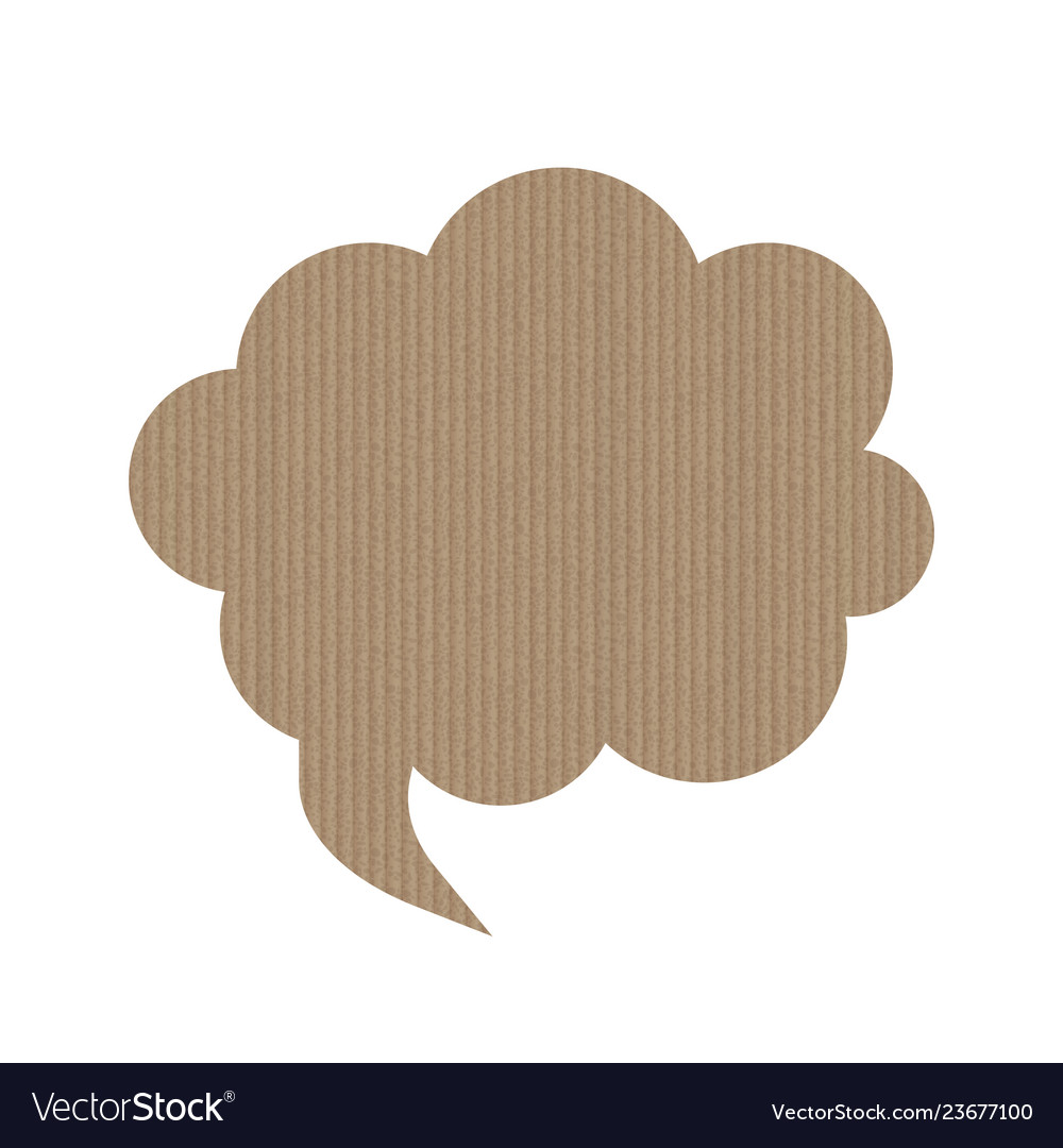Bubble speech is in the shape of a cloud Vector Image Bubble speech is in the shape of a cloud