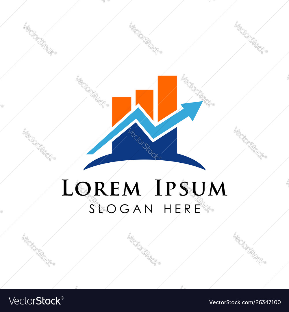 Business finance and marketing logo template Vector Image