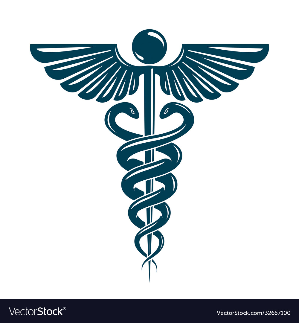 Caduceus Symbol - Healthcare Icon