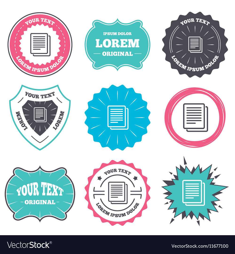 Copy file sign icon duplicate document symbol