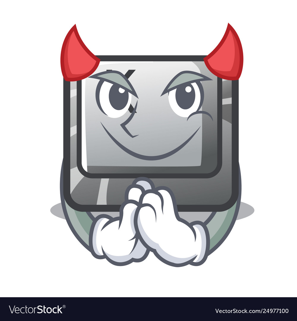 Devil button k on a character computer