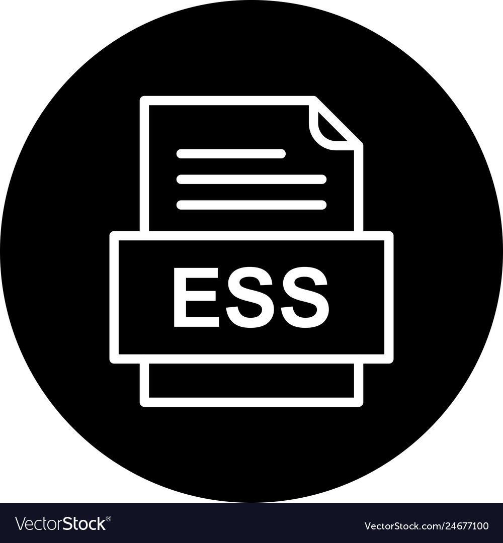 Ess file document icon