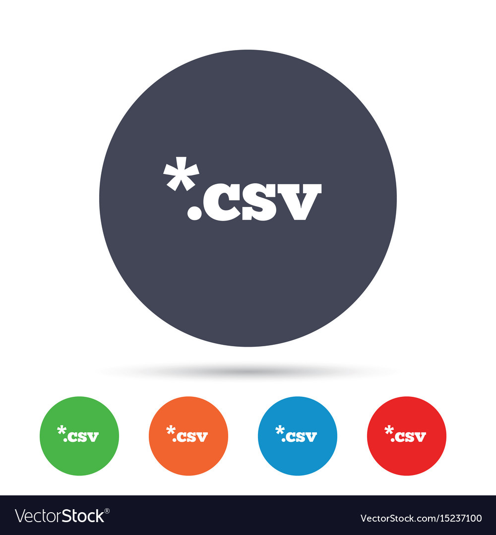 File document icon download csv button