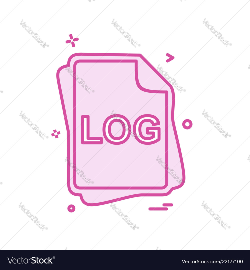 Log file type icon design