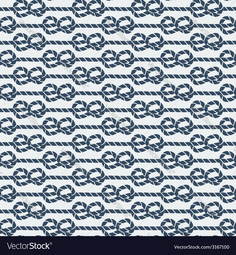 Marine knot seamless pattern