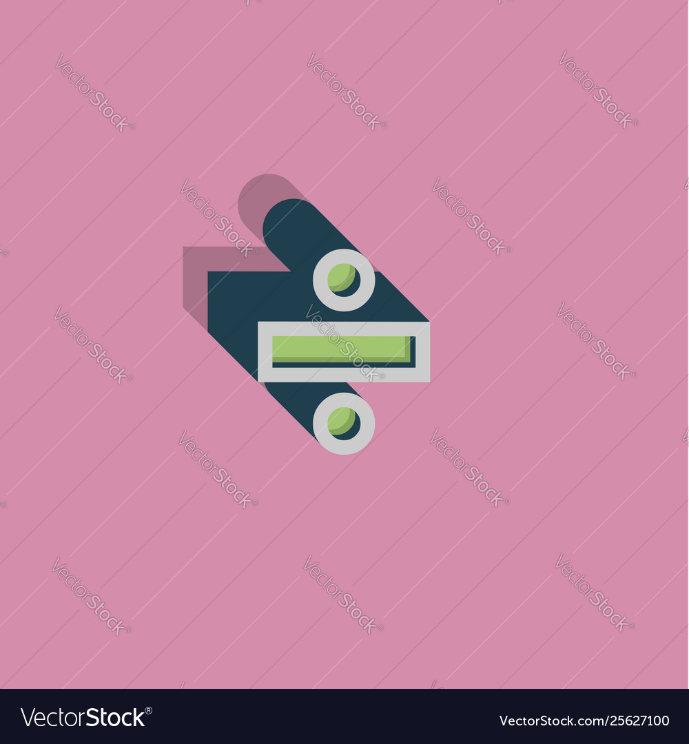 Retro 3d character from a fontset vector image Retro 3d character from a fontset