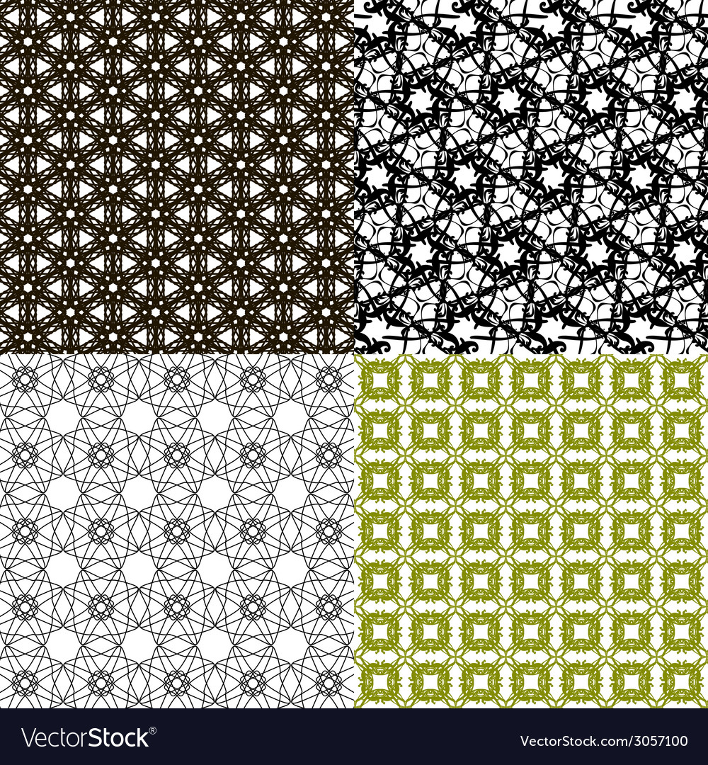Set of pattern modern stylish texture repeating