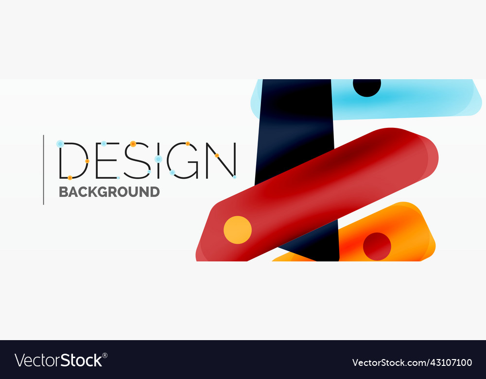 Tech minimal geometric wallpaper creative Vector Image