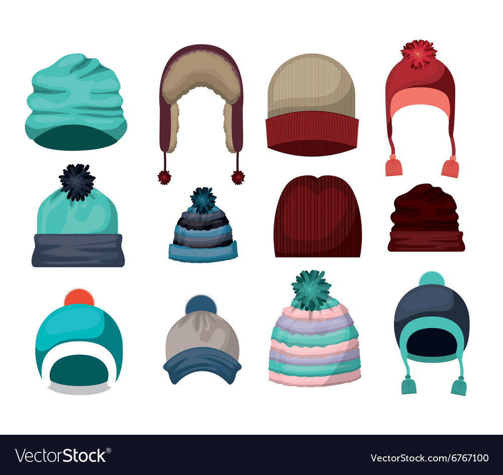 Winter clothing design Royalty Free Vector Image