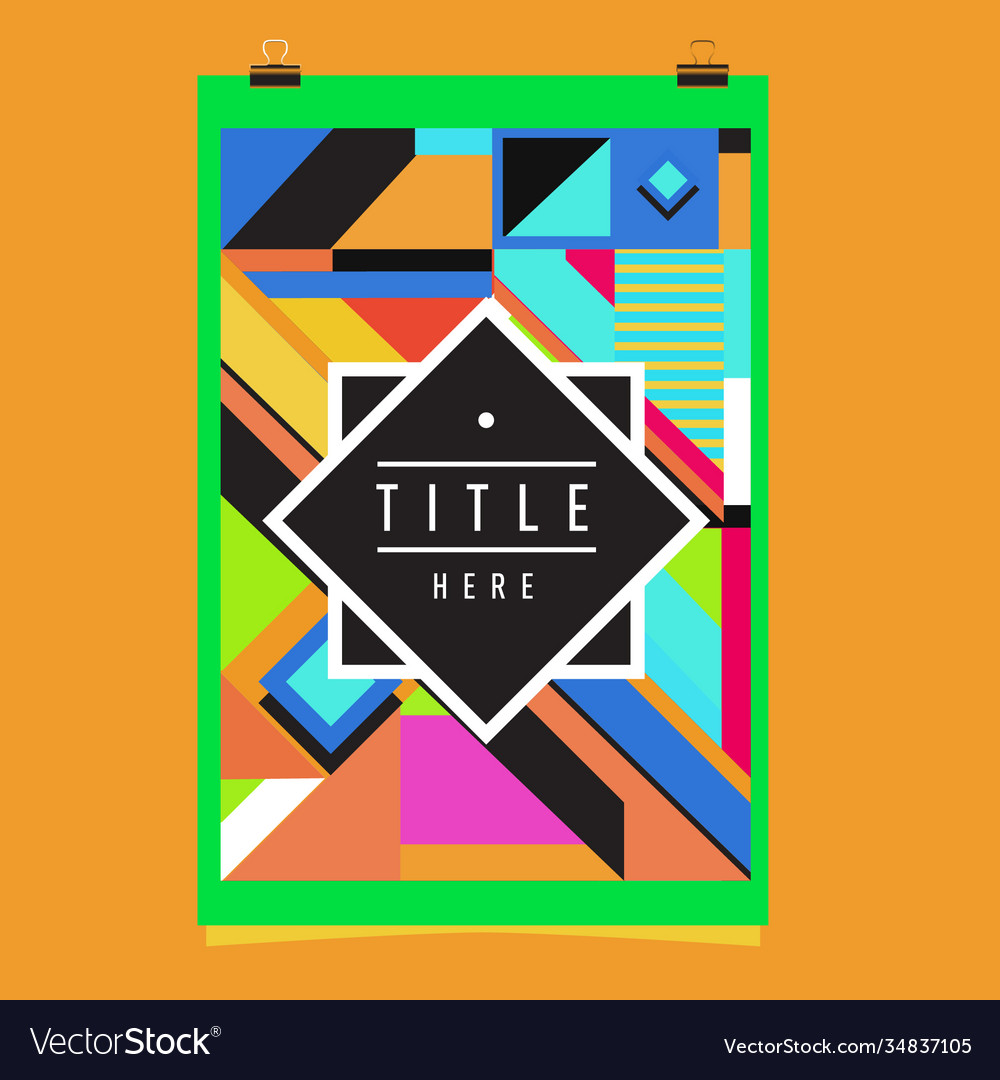 Abstract colorful geometric pattern background Vector Image Abstract colorful geometric pattern background