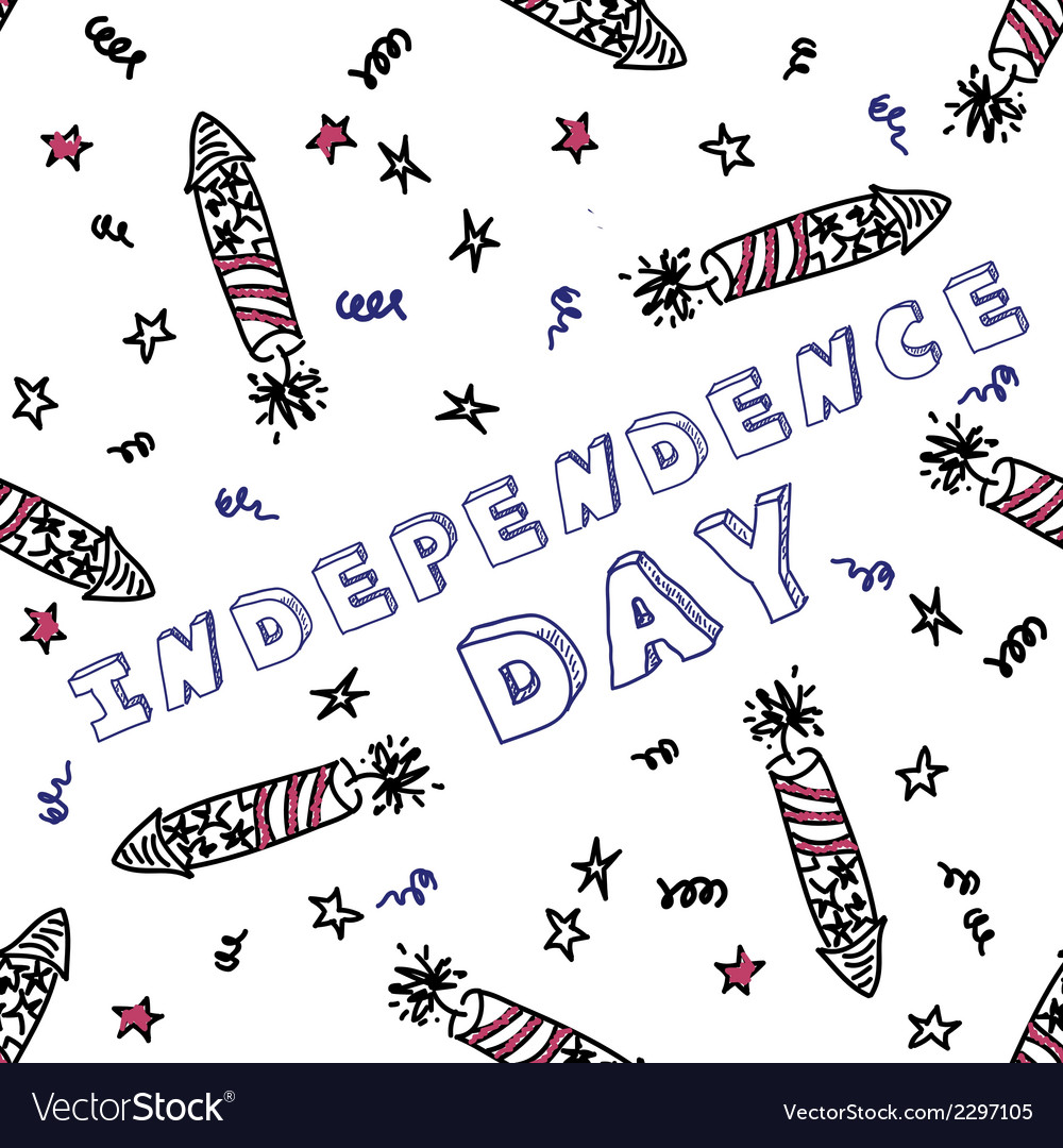 Independence day celebration card with text