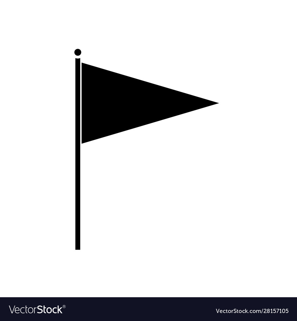 Isolated racing flag design