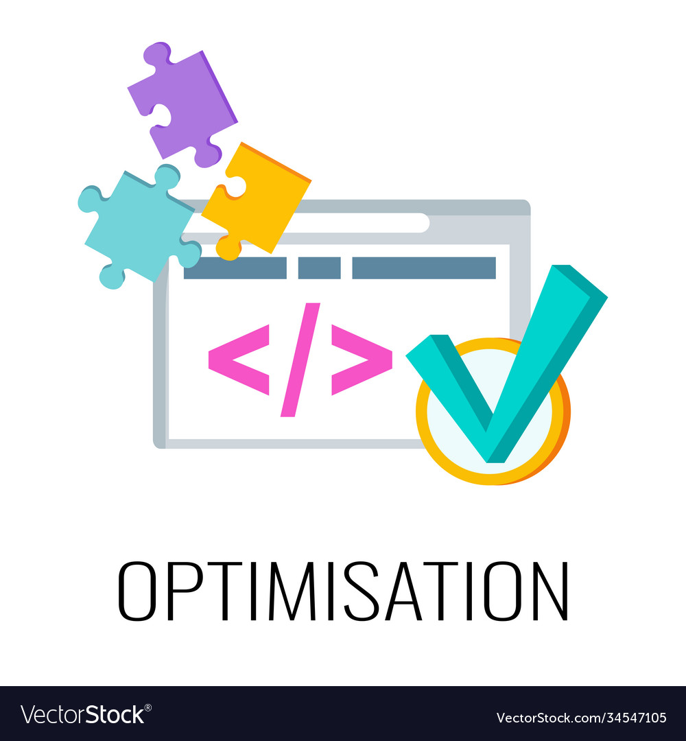 Optimize website for search engines icon Vector Image Optimize website for search engines icon