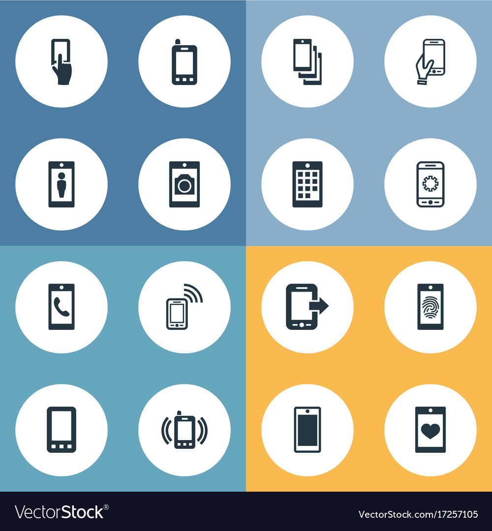Set of simple icons element