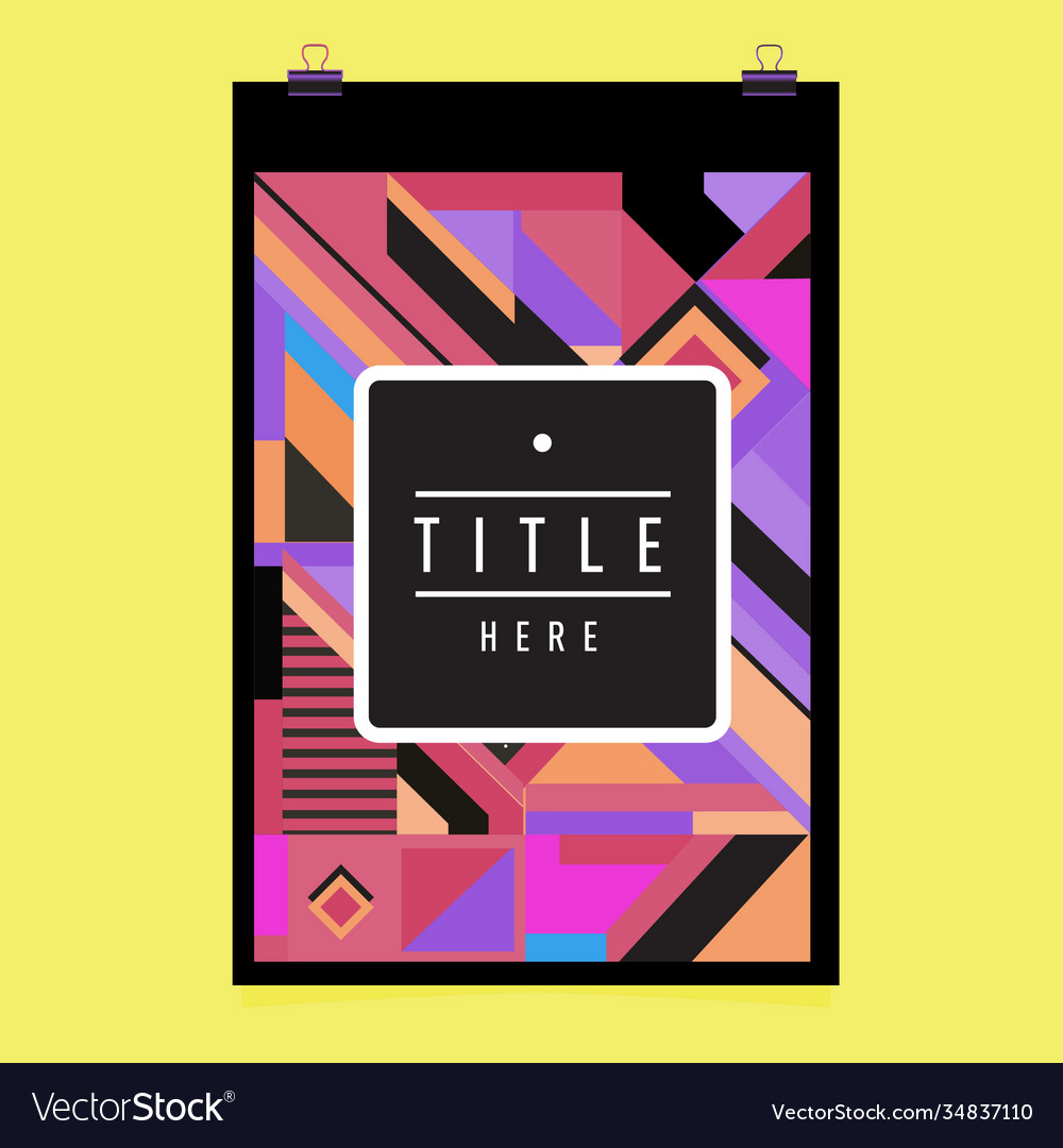 Abstract colorful geometric pattern background vector image Abstract colorful geometric pattern background