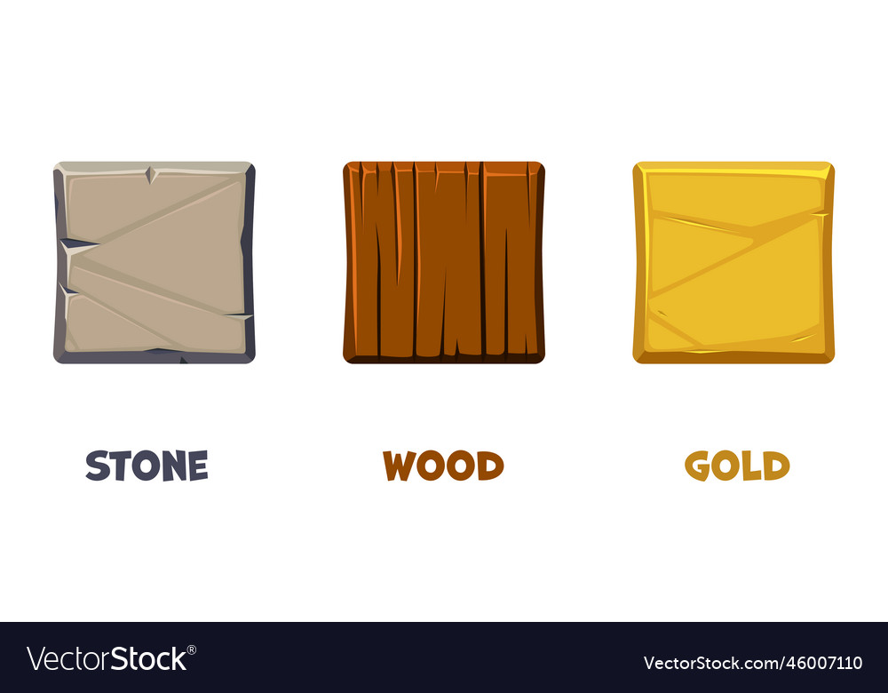 App icon template with different textures stone Vector Image App icon template with different textures stone