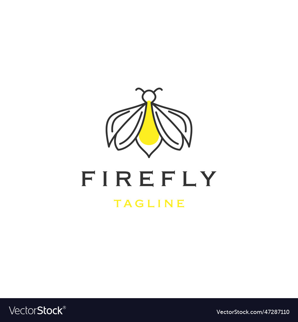 Firefly logo Royalty Free Vector Image - VectorStock