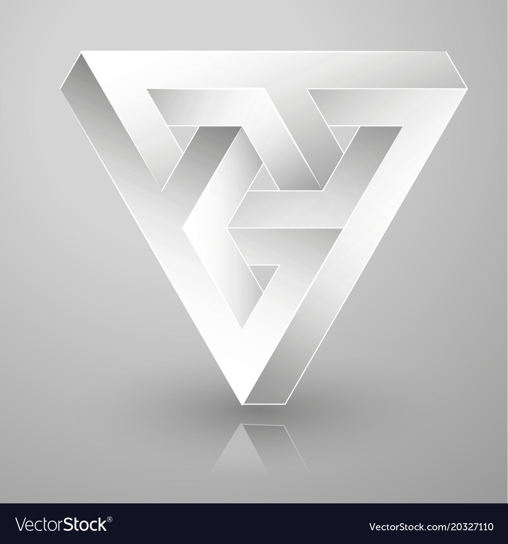 Fractured Geometry Triangle