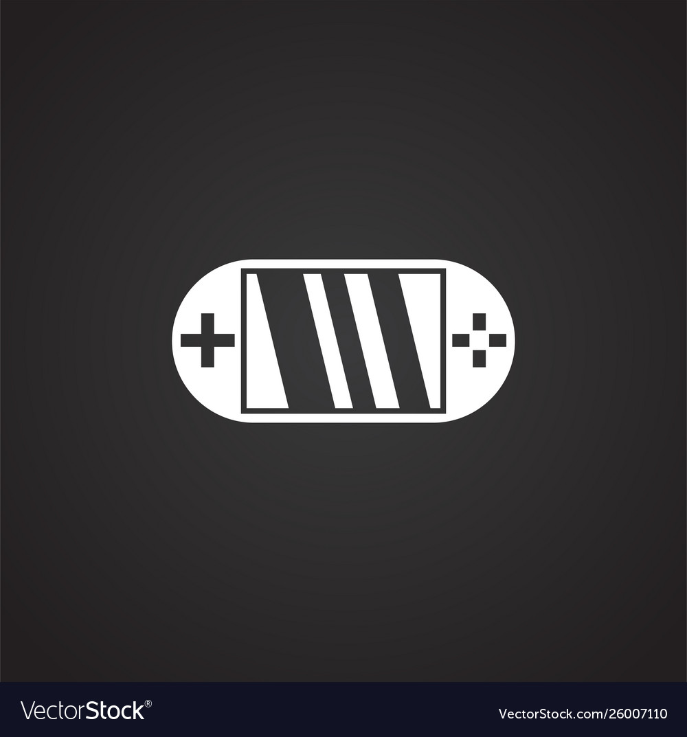 Joystick icon on background for graphic and web